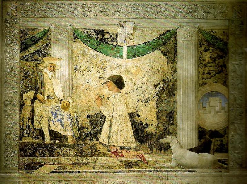 Piero della Francesca rimini, san francesco fresco and tempera Spain oil painting art